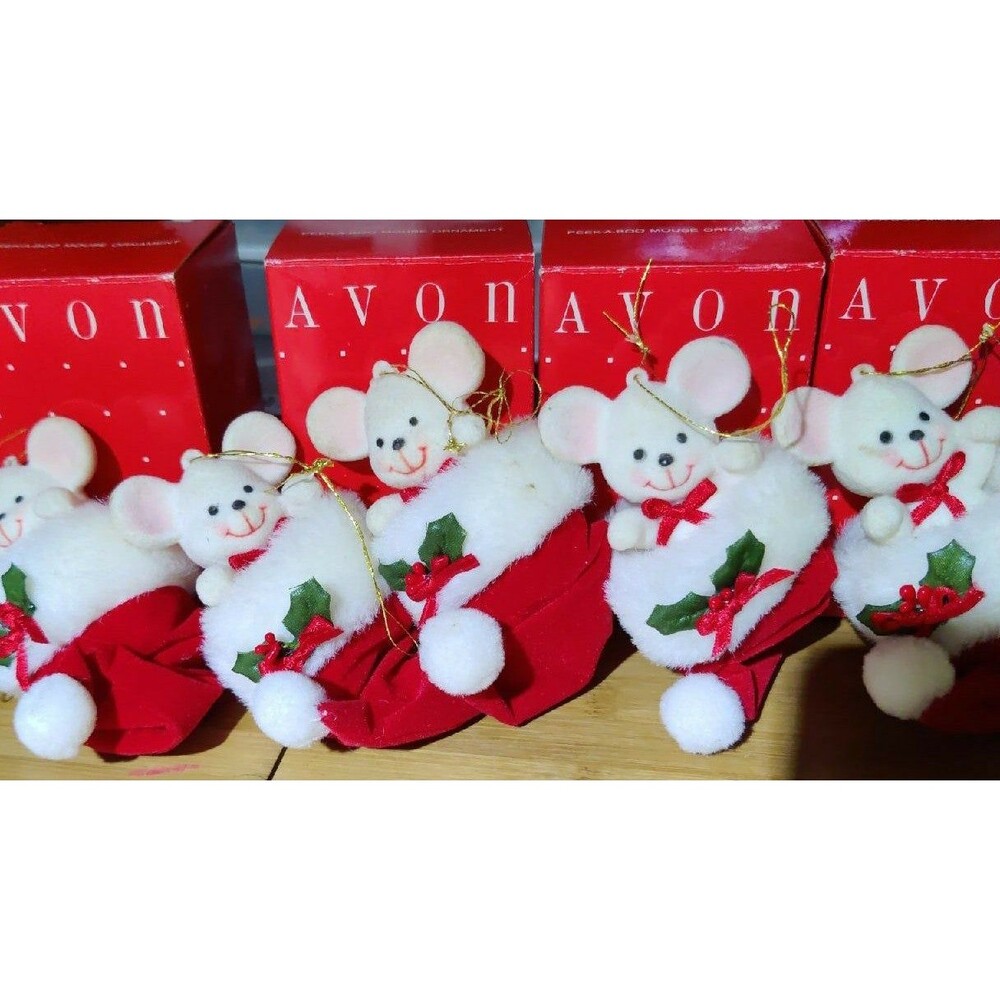 AVON Peek a boo Mouse Ornaments